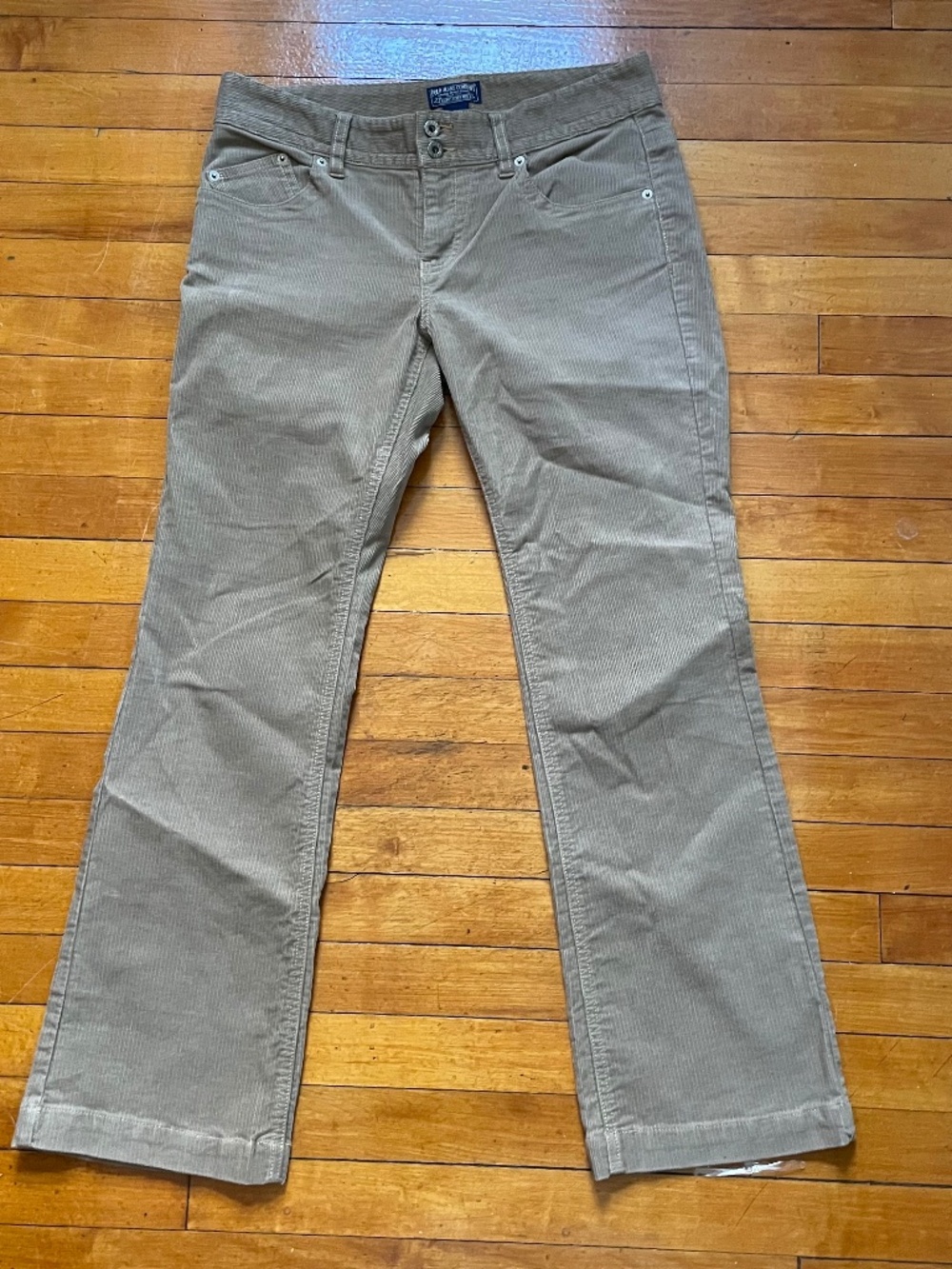 Vintage Y2K Polo Jeans Co Ralph Lauren Brown Corduroy Pants Womens 8x30 Bootcut